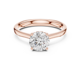 Gold Ring DDLR-650, Rose Gold, view 4