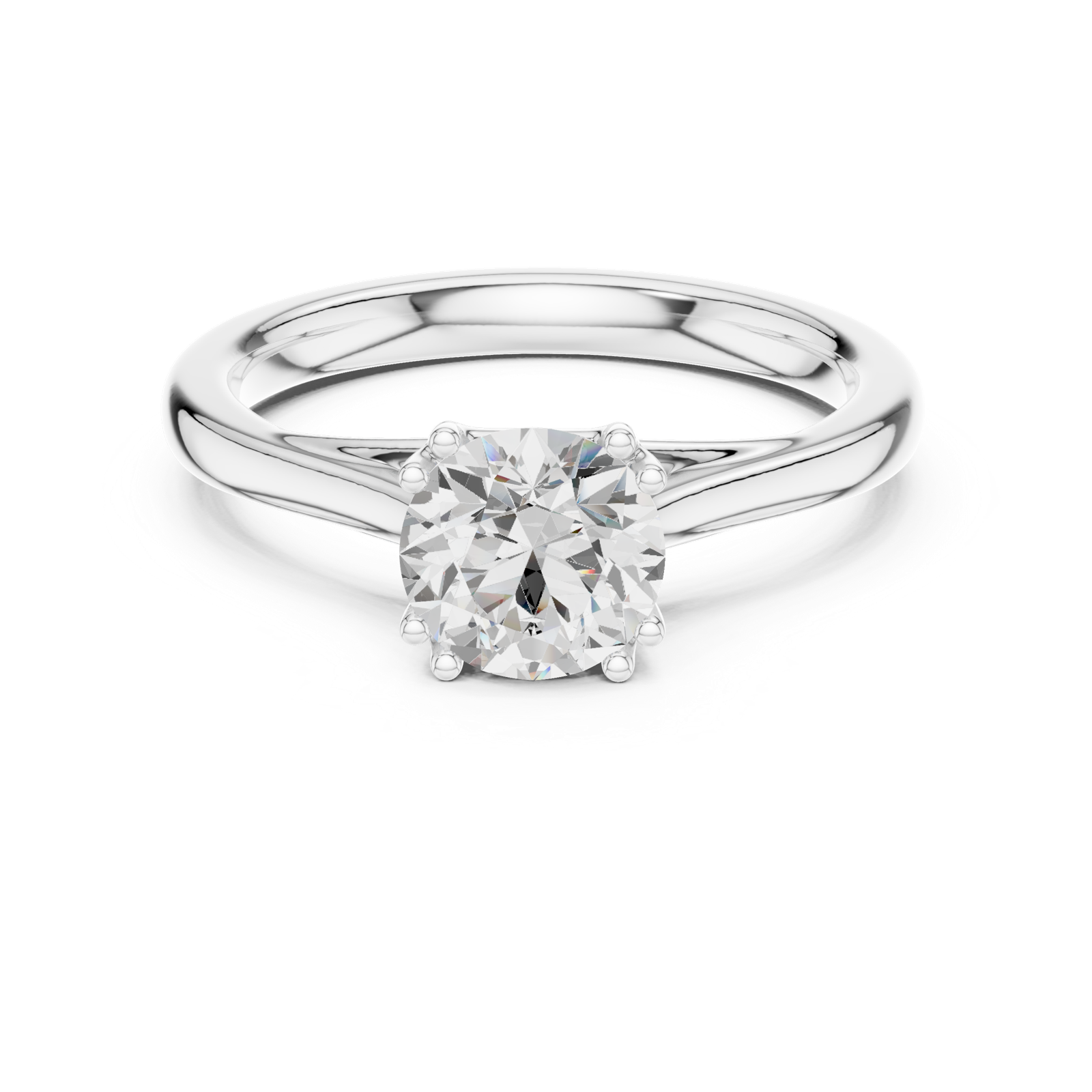 Gold Ring DDLR-549, White Gold, view 4