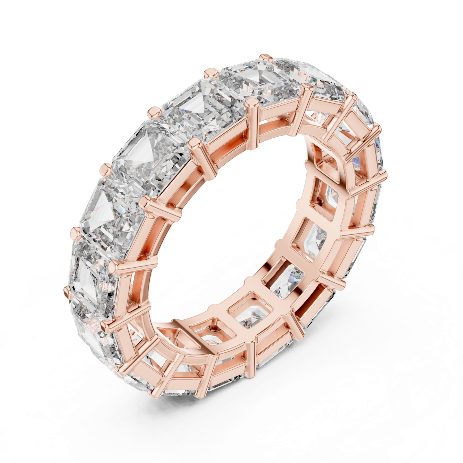 Gold Ring DDLR-209, Rose Gold, view 2
