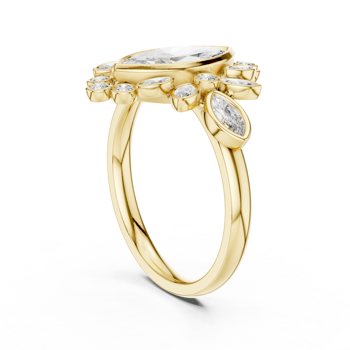 Gold Pendant 9-10019L_33, Yellow Gold, view 1