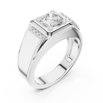 Gold Ring SBMR(47), White Gold, view 2