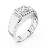 Gold Ring SBMR(47), White Gold, view 2
