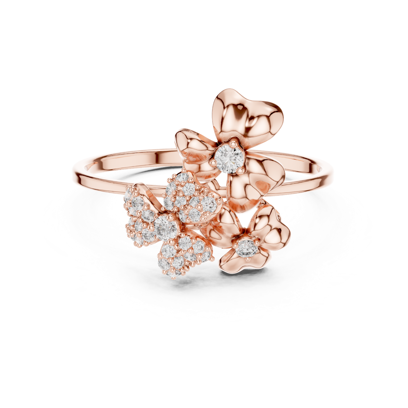 Gold Ring 1 (172), Rose Gold, view 4