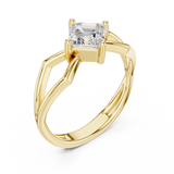 Gold Ring DDLR-522, Yellow Gold, view 2