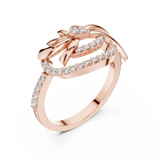 Gold Ring LR-01 (86), Rose Gold, view 2
