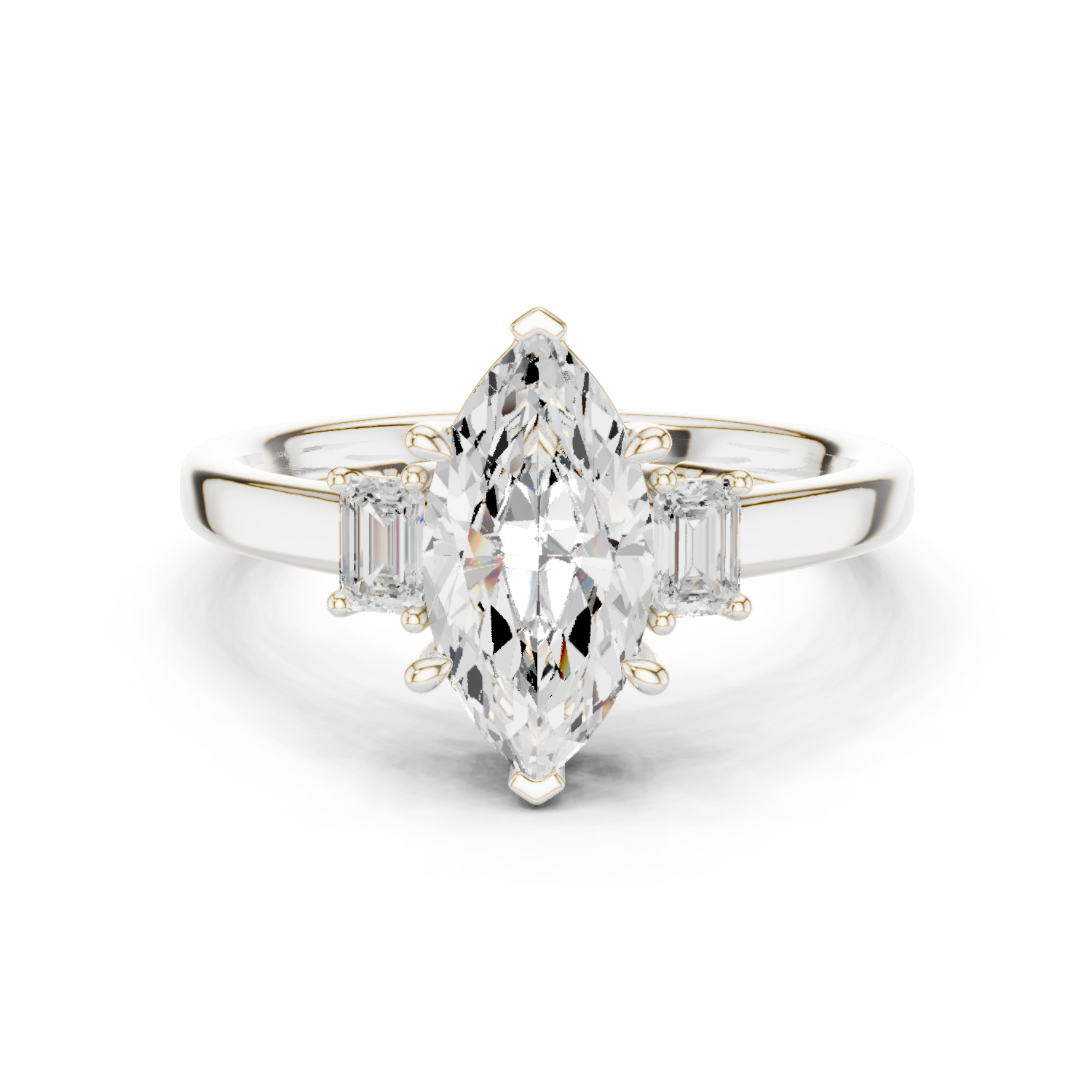 Gold Ring DDLR-870, White Gold