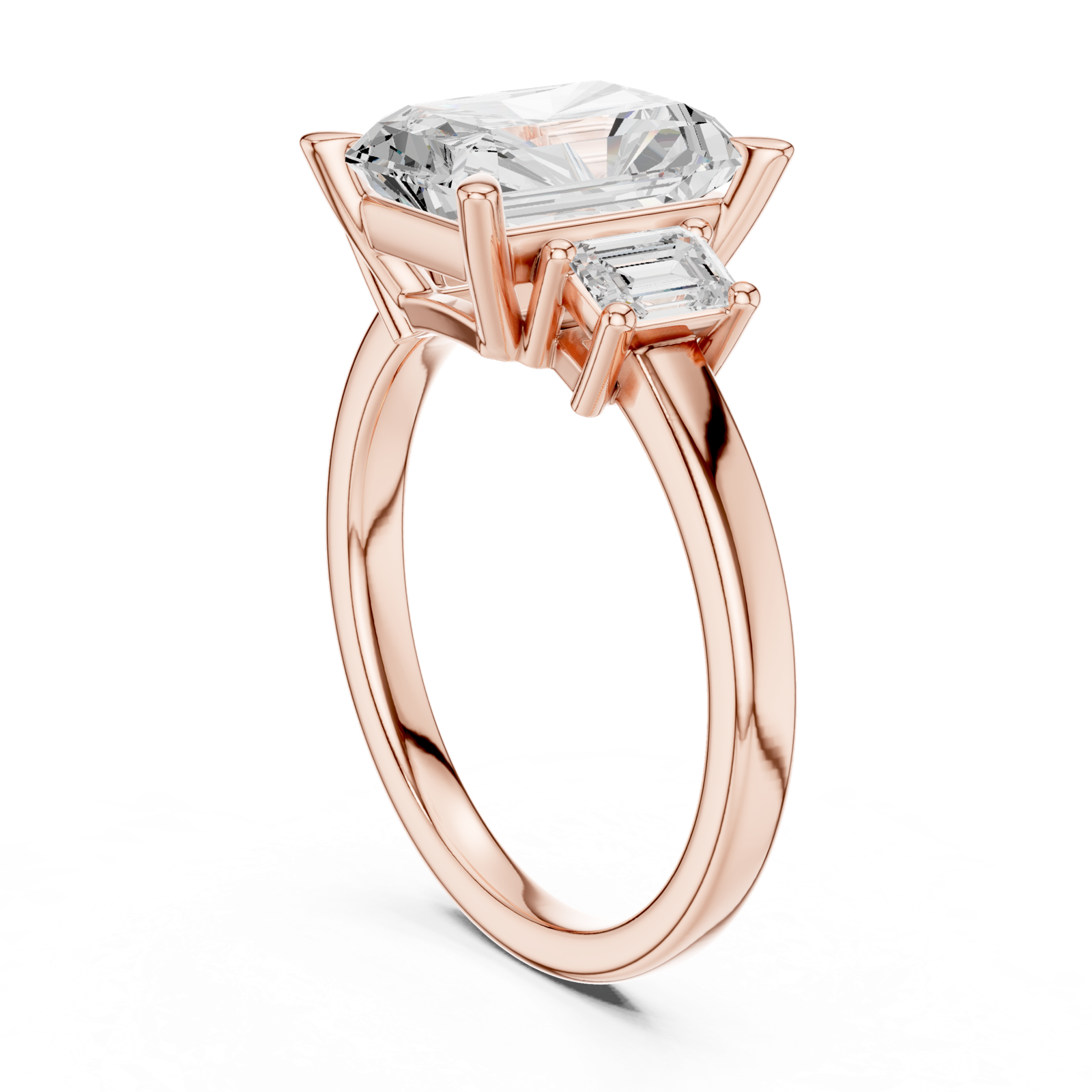 Gold Ring DDLR-286, Rose Gold, view 1