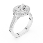 Gold Ring DDLR-322, White Gold, view 2