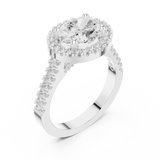 Gold Ring DDLR-322, White Gold, view 2