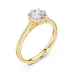Gold Ring DDLR-648, Yellow Gold, view 2