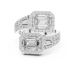 Gold Ring DDLR-014, White Gold, view 4