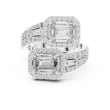 Gold Ring DDLR-014, White Gold, view 4