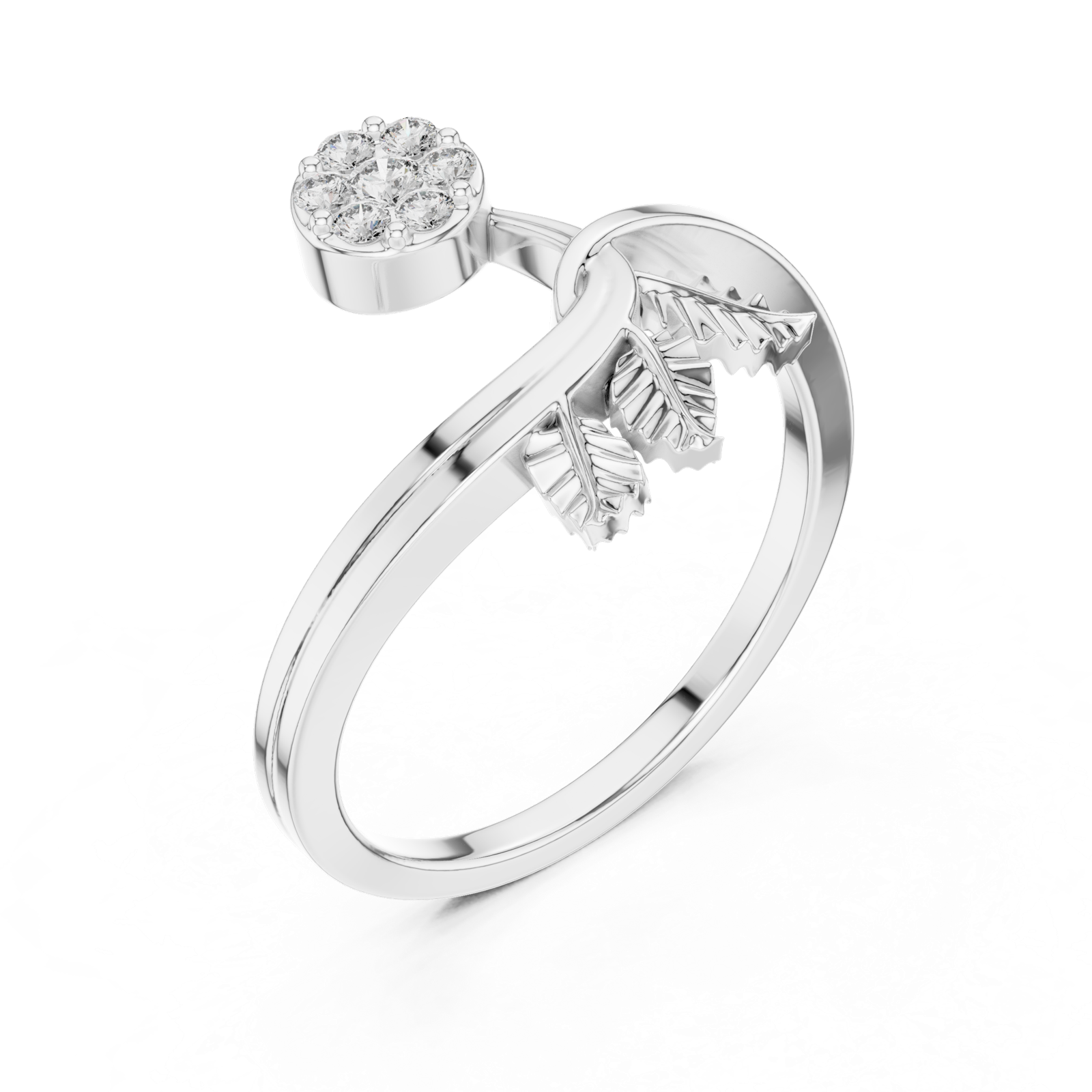 Gold Ring 1 (255), White Gold, view 2