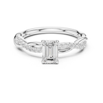 Gold Ring DDLR-593, White Gold, view 4