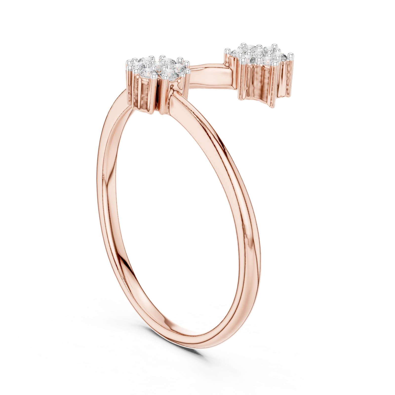Gold Ring 12-10051@L, Rose Gold, view 1