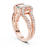 Gold Ring DDLR-409, Rose Gold