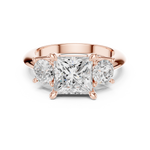 Gold Ring DDLR-904, Rose Gold, view 4
