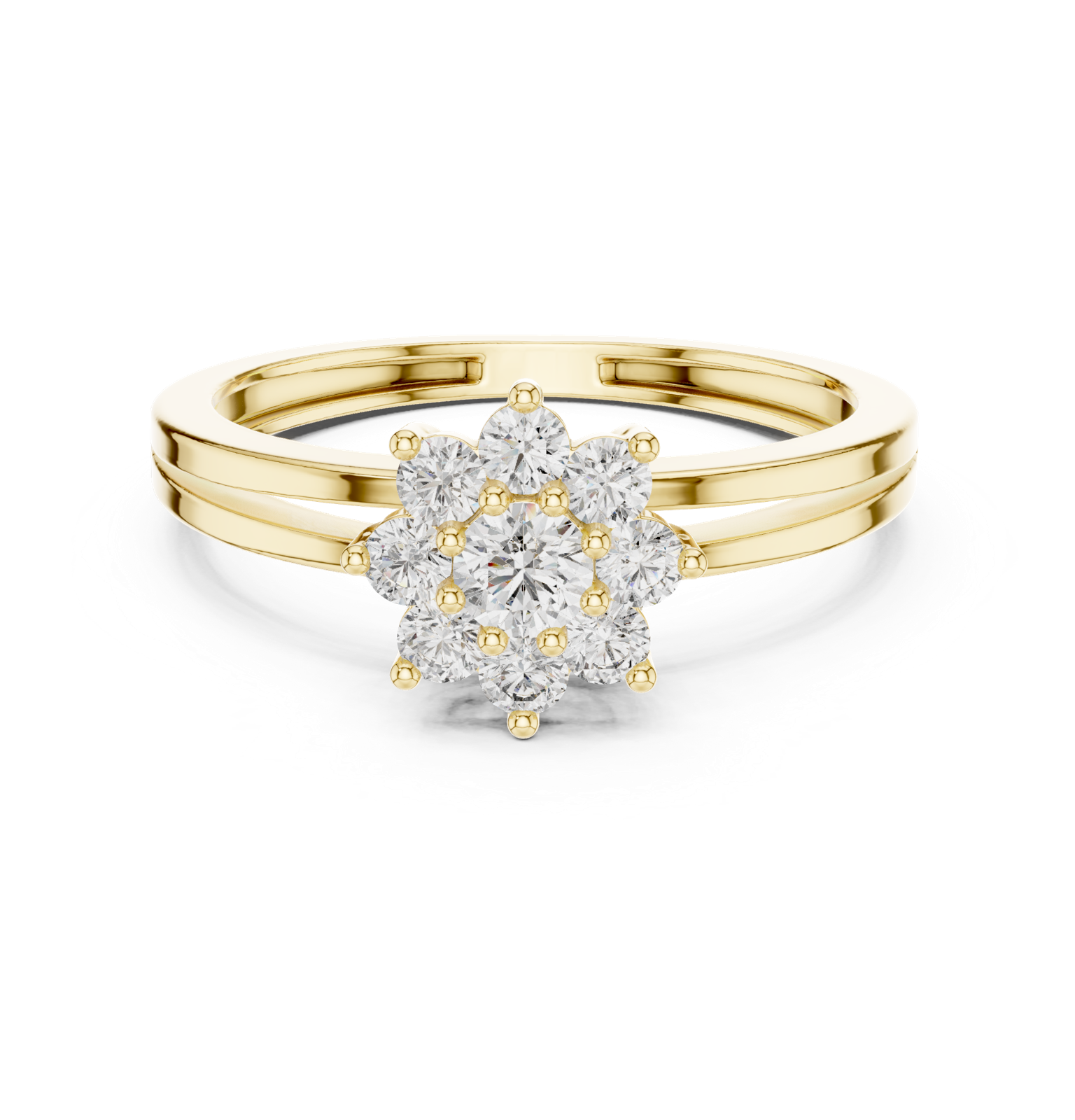 Gold Ring ALR-141, Yellow Gold, view 4