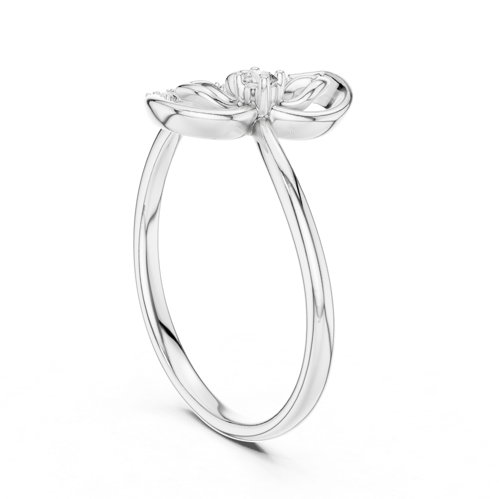 Gold Ring 12-10045@L, White Gold, view 1