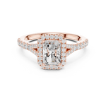 Gold Ring DDLR-913, Rose Gold, view 4
