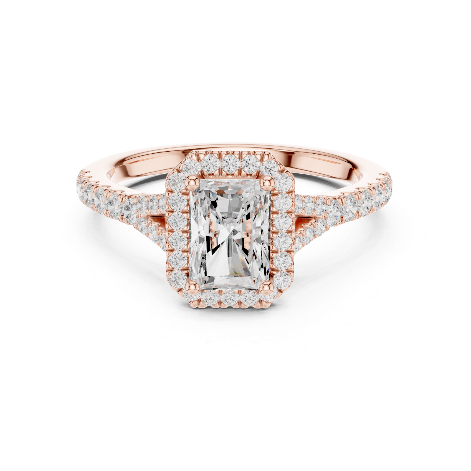 Gold Ring DDLR-913, Rose Gold, view 4
