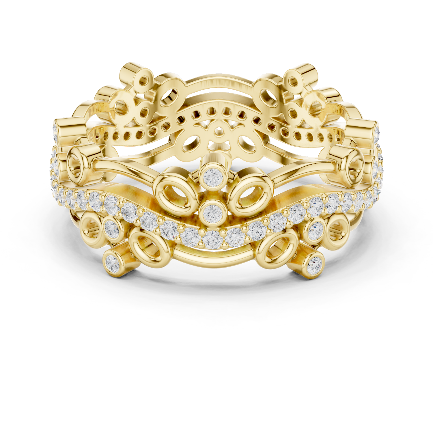 Gold Ring R44, Yellow Gold