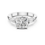 Gold Ring DDLR-271, White Gold, view 4