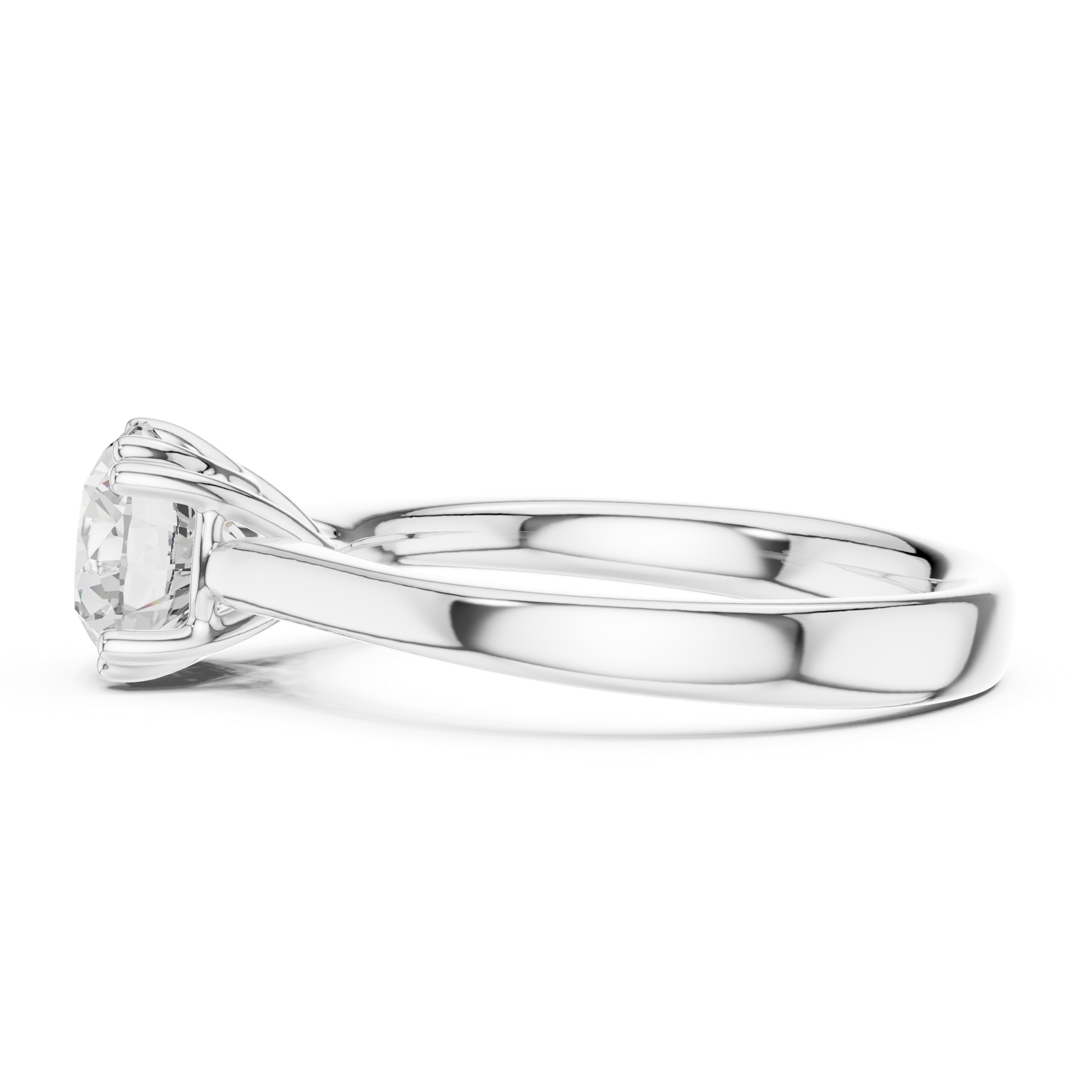 Gold Ring DDLR-639, White Gold, view 3