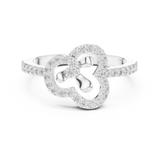 Gold Ring LR-01 (69), White Gold, view 4