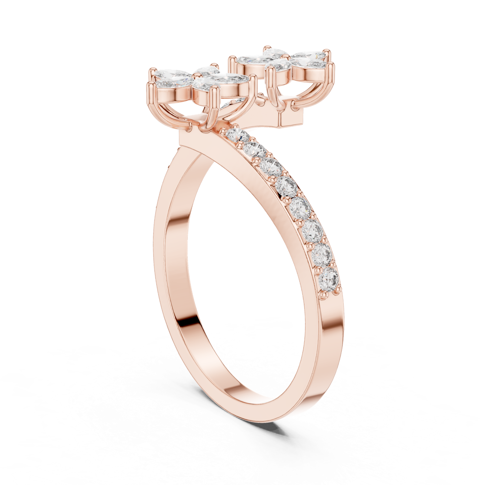 Gold Ring AGDLR-257, Rose Gold