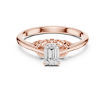 Gold Ring DDLR-483, Rose Gold, view 4