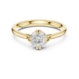 Gold Ring DDLR-541, Yellow Gold, view 4