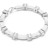 14K Solid Gold Lab Diamond Bracelet, White Gold, view 2