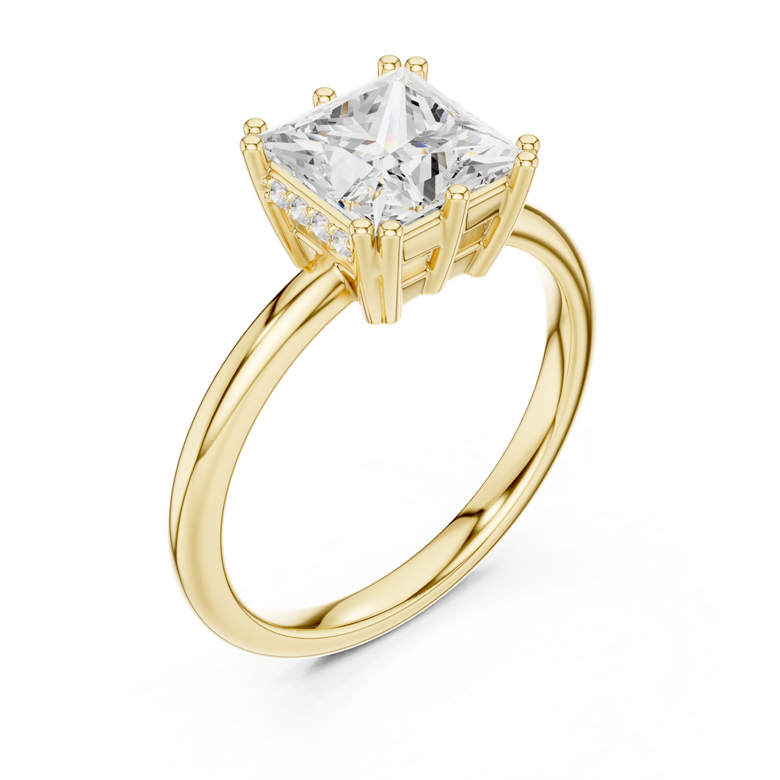 Gold Ring DDLR-929, Yellow Gold, view 2