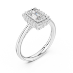 Gold Ring DDLR-700, White Gold, view 2