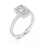 Gold Ring DDLR-700, White Gold, view 2