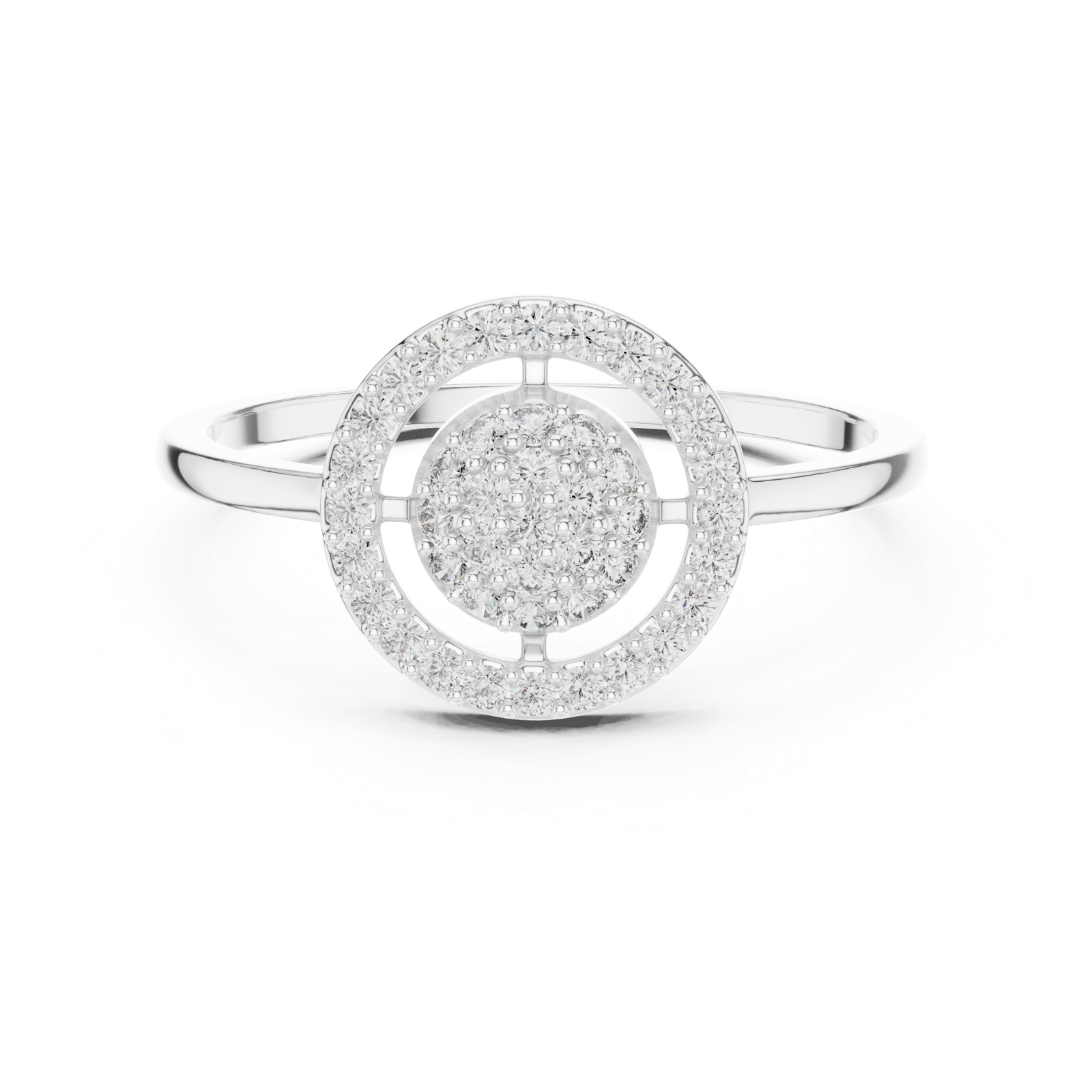 Gold Ring DR-6317, White Gold