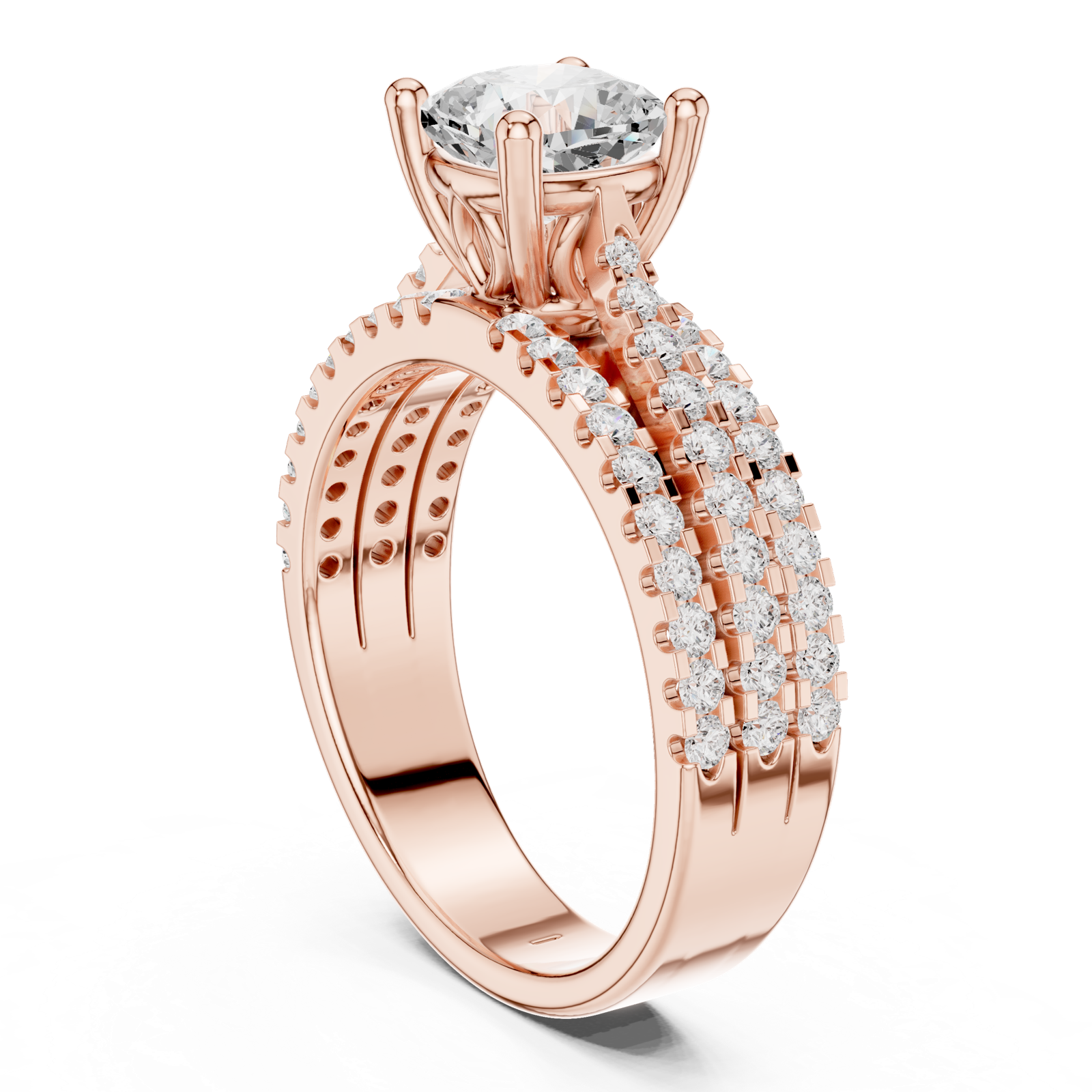 Gold Ring DDLR-528, Rose Gold