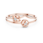 Gold Ring 1 (155), Rose Gold, view 4