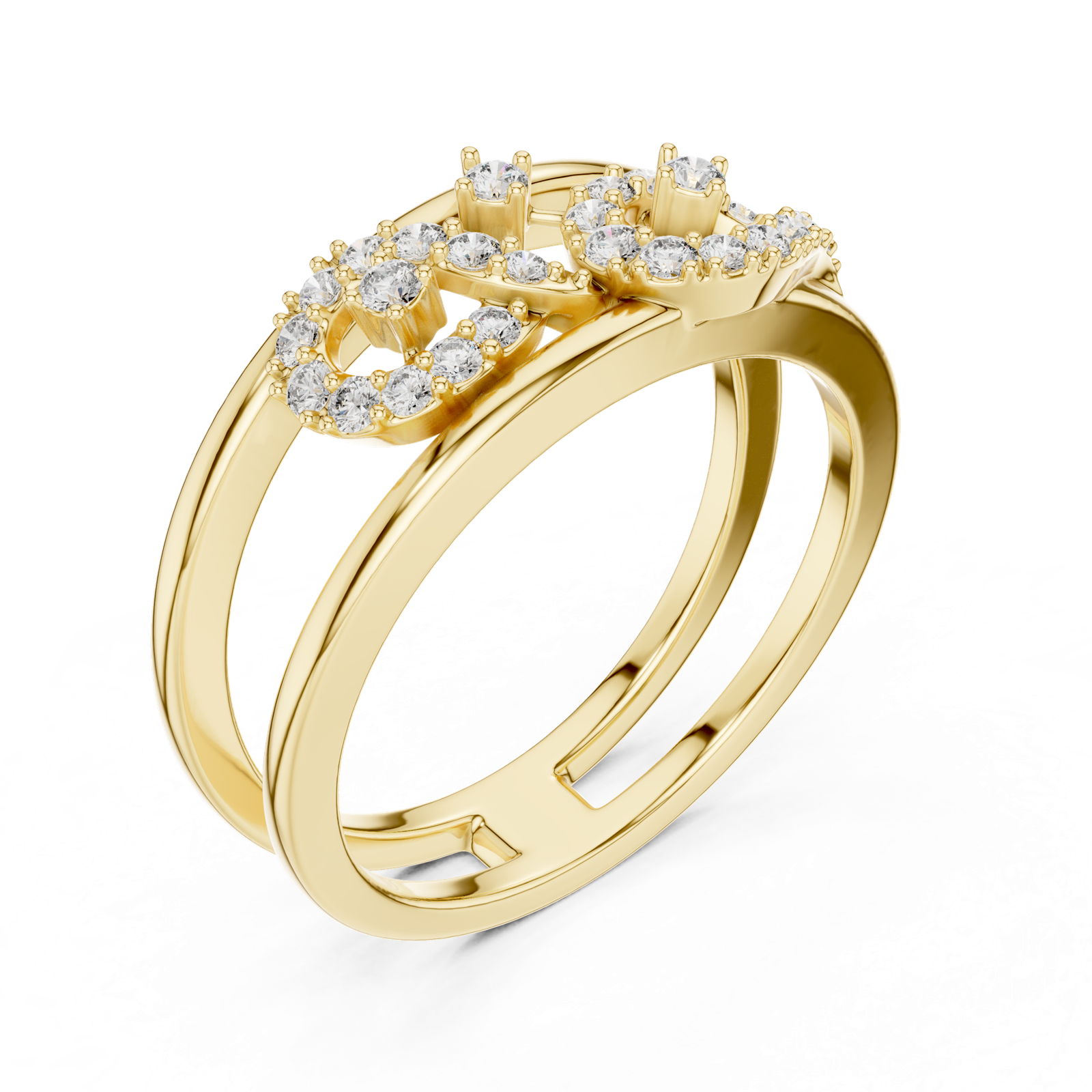 Gold Ring LR-01 (72), Yellow Gold, view 2