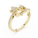 Gold Ring LR-01 (1), Yellow Gold, view 2