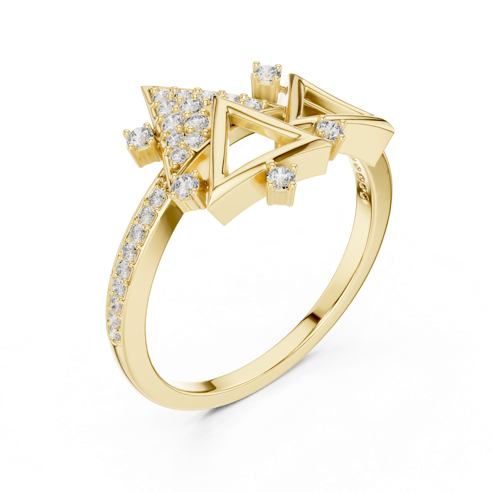 Gold Ring LR-01 (1), Yellow Gold, view 2