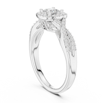 Gold Ring LR-0273, White Gold, view 1