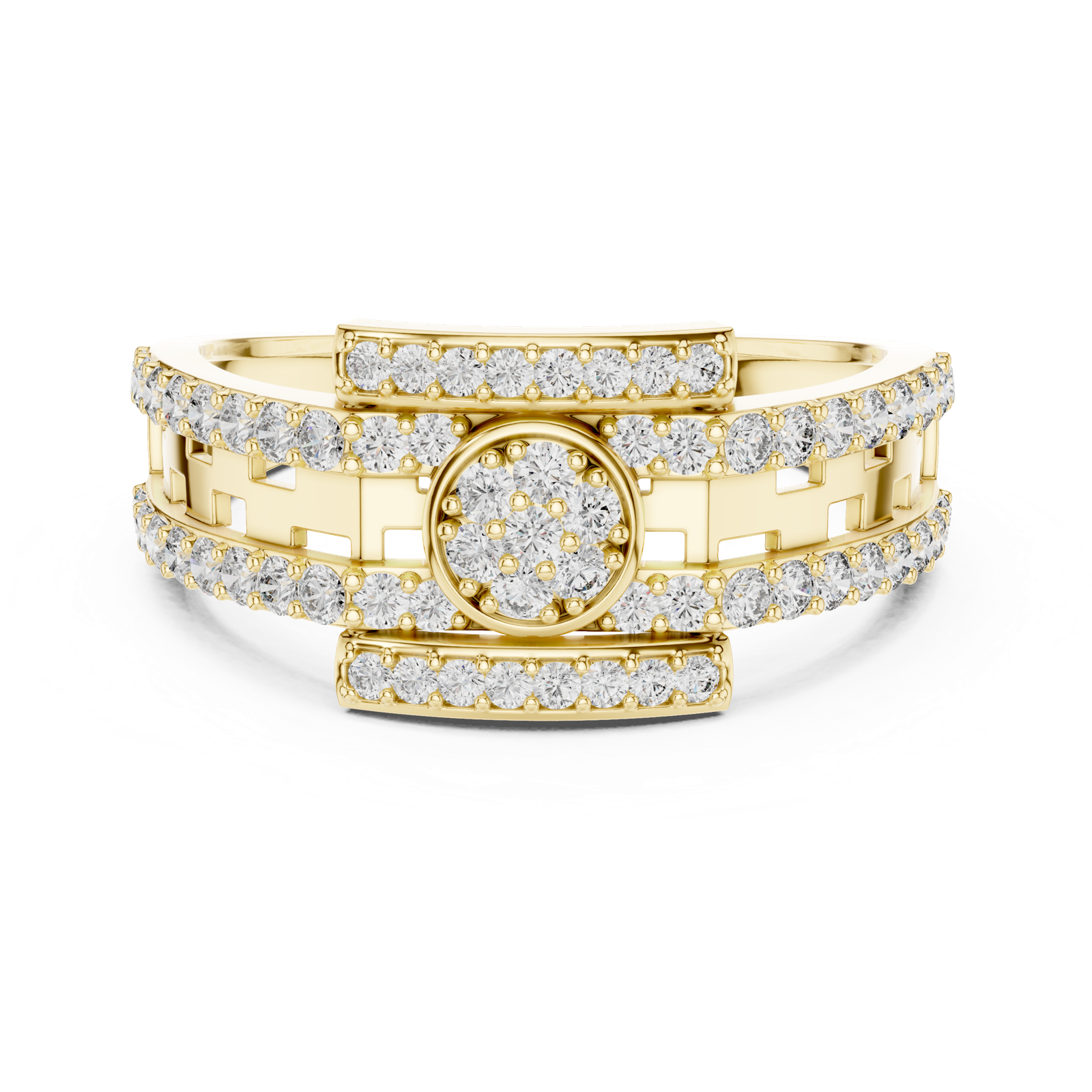 Gold Ring LR-01 (18), Yellow Gold, view 4