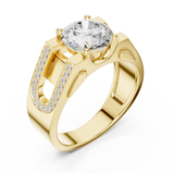 Gold Ring SBMR(45), Yellow Gold, view 2