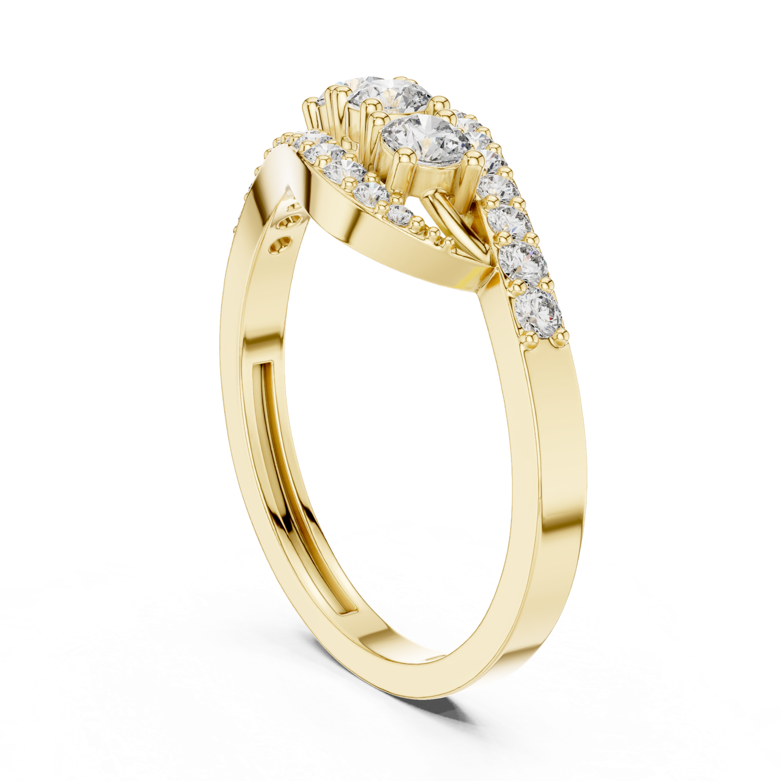 Gold Ring ALR-165, Yellow Gold