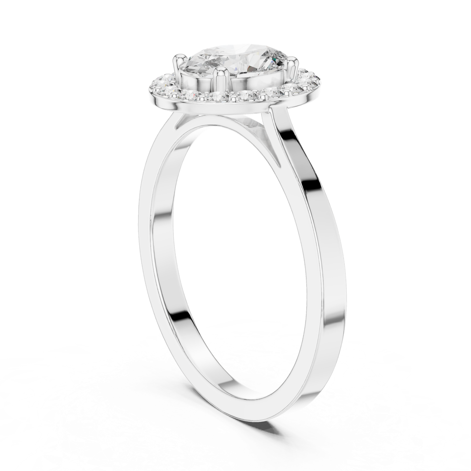 Gold Ring ALR-115, White Gold