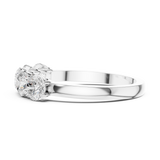 Gold Ring DDLR-1120, White Gold, view 3