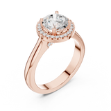 Gold Ring DDLR-338, Rose Gold, view 2