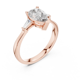 Gold Ring 00001L (33), Rose Gold, view 2